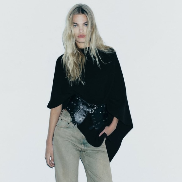 NWT Zara Studded Leather Cummerbund - Picture 13 of 16